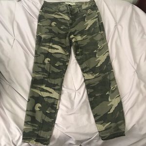 Army Print Skinny Jeans